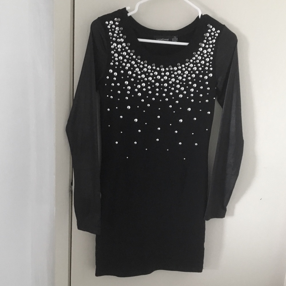 LIKE NEW! Bodycon mini dress with embellishments